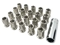 Гайки колесные Rays style M12х1.25 35мм (хром)