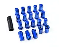 Гайки колесные Rays style M12x1.25 44мм (синий)