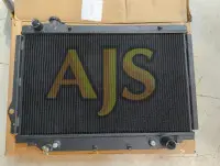 Радиатор алюминиевый Toyota Land Cruiser 80 1HDFT, 1HDT, 1HZ 50мм AT AJS УЦЕНКА (Черный)