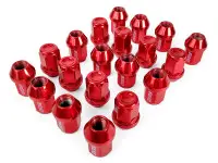 Гайки колесные Rays style M12x1.25 35мм (красный)