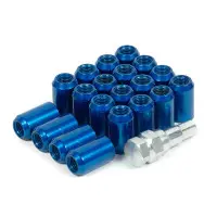 Гайки колесные Topfit открытые M12x1.5 32мм (синий)