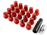 Гайки колесные Rays style M12x1.25 32мм (красный)