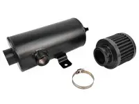 Маслосборник 0.7л с фильтром выхода 1/2" (черный)