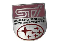Шильд алюминиевый TRD #1 (STI герб)