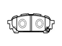 CTR Тормозные колодки задние Subaru Forester SG, Impreza GG GD GK0992