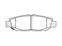 CTR Тормозные колодки Toyota Mark 2, Cresta, Chaser JZX90, JZX100 GK1077 задние