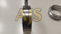 V-band хомут с фланцами 2.25 (57мм) с проточкой папа-мама УЦЕНКА