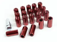 Гайки стальные сквозные M14*1.5 (красный)