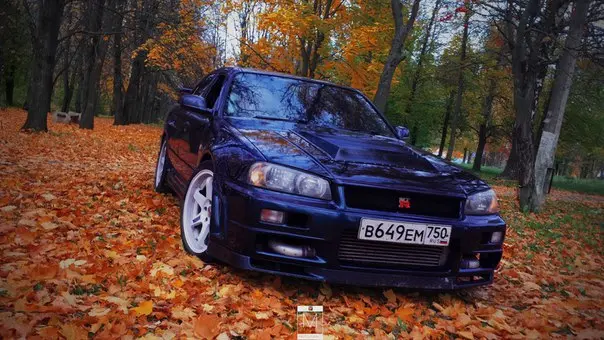 Накладка GT-R на передний бампер для Nissan Skyline er34