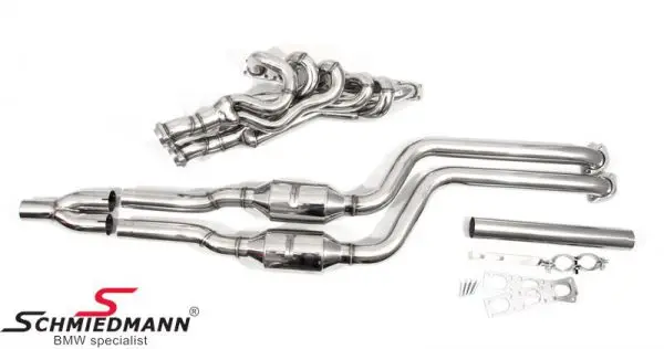 high flow Sport manifold M52/M54 inclusive 300cell Euro3D4 metal sport catalysts