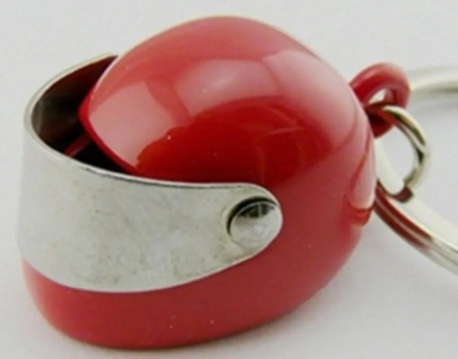 Key Rings Red Helmet