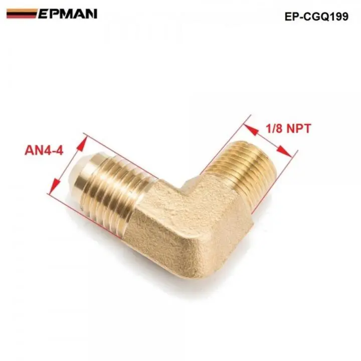 1/8NPT to AN4 90 degree adaptor