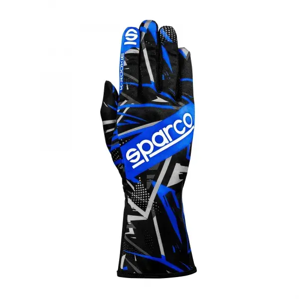 K-Rookie Karting Gloves (Black/Blue)