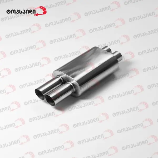 Topspeed Muffler 2 inlet Brushed