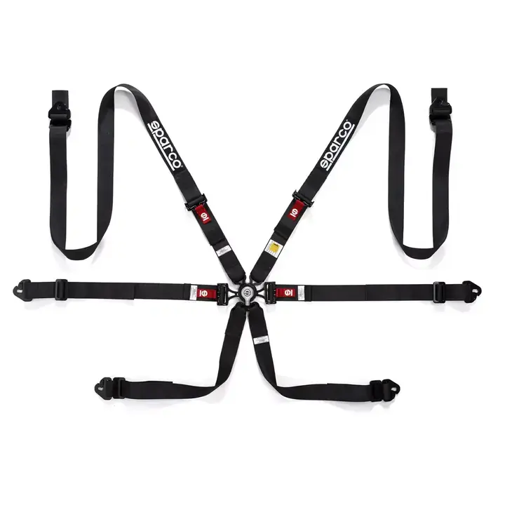 6 point Belt 2 inch Black