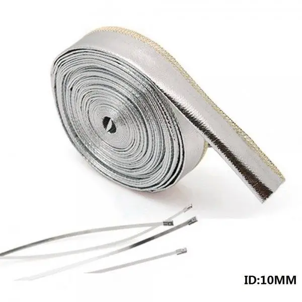 Heat Shield Sleeve Insulated Wire Hose Cover Wrap Loom Tube 10mm