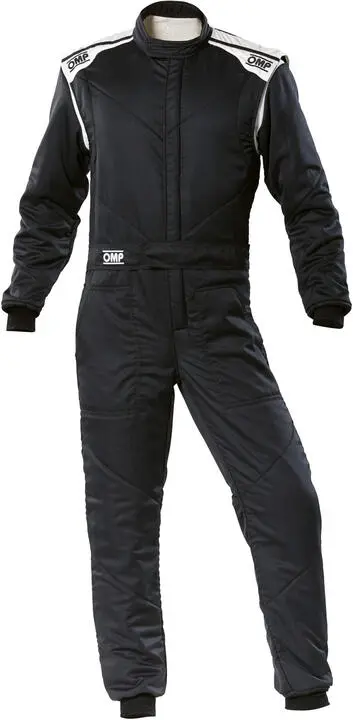 OMP First-S Racing Suit (Black in White)
