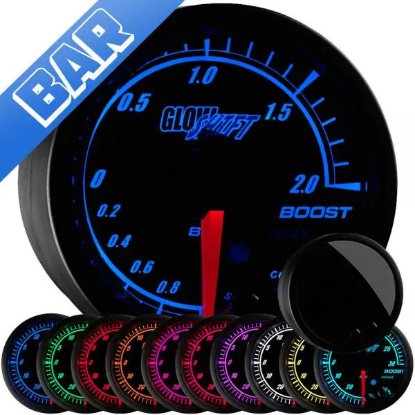 Elite 10 Color BAR Boost/Vacuum Gauge