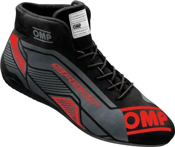 OMP Sport Racing Shoes (Black/Red)