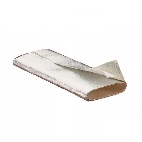 ADHESIVE BACKED ALUMINIUM HEAT BARRIER-PROTECTS PLASTICS AND COMPONENTS 40INCH*40INCH