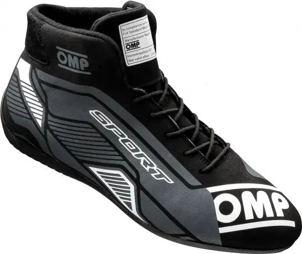 OMP Sport Racing Shoes (Black/White)