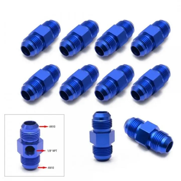 AN10-AN10 Adaptor With 1/8" NPT Hole