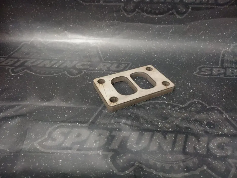 Фланец Tuning Toys под турбину Т3 twin scroll нерж.