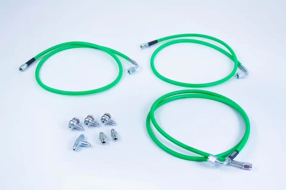 Sikky Universal Pull Back Handbrake Dual Caliper Line Kit