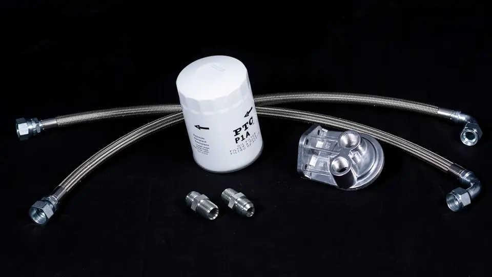 Sikky LS Swap Oil Filter Relocation Kit w/ 36″ lines