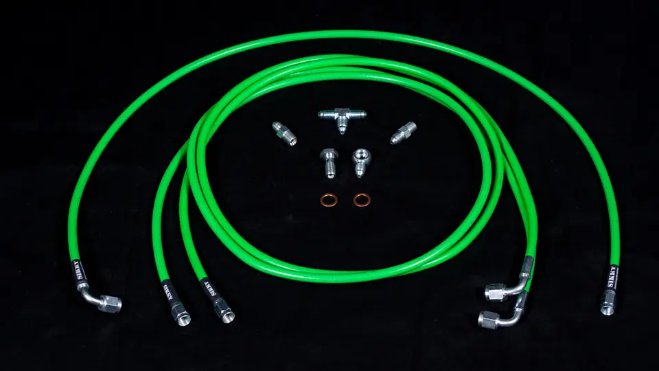 Sikky S550 Mustang Pull Back Handbrake Dual Caliper Line Kit